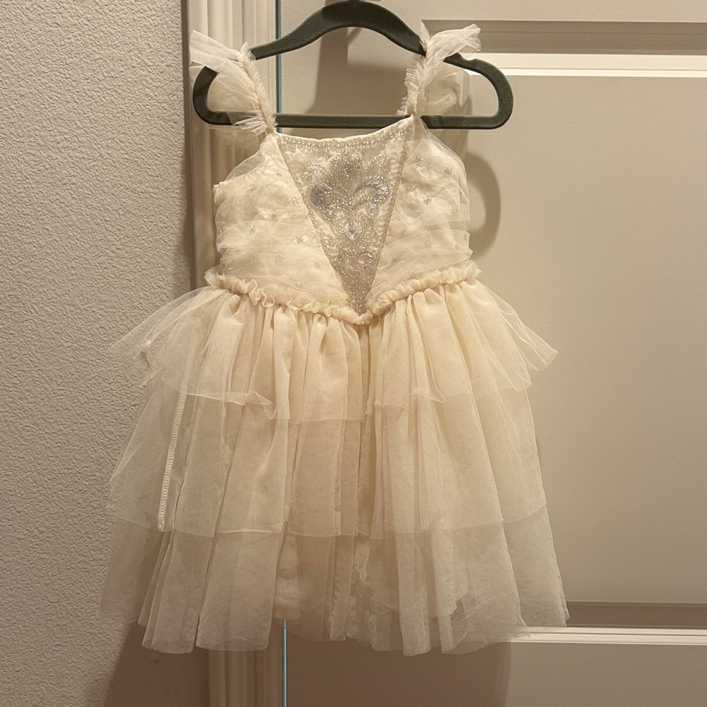 Cotton On Cream Tulle Kids Dress
